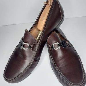 MEN'S FERRAGAMO BROWN LOAFERS SIZE 12